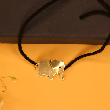 3-D Elephant kids black thread nazarbattu